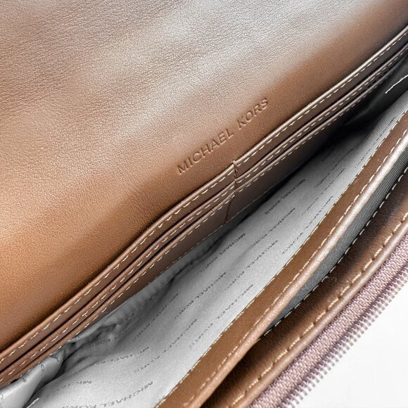 Michael Kors Camel Brown Leather Crossbody Bag - Picture 9 of 9